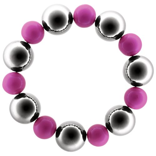 Pulseiras Bolas Pink