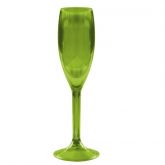 Taça de Acrílico para Champagne Verde
